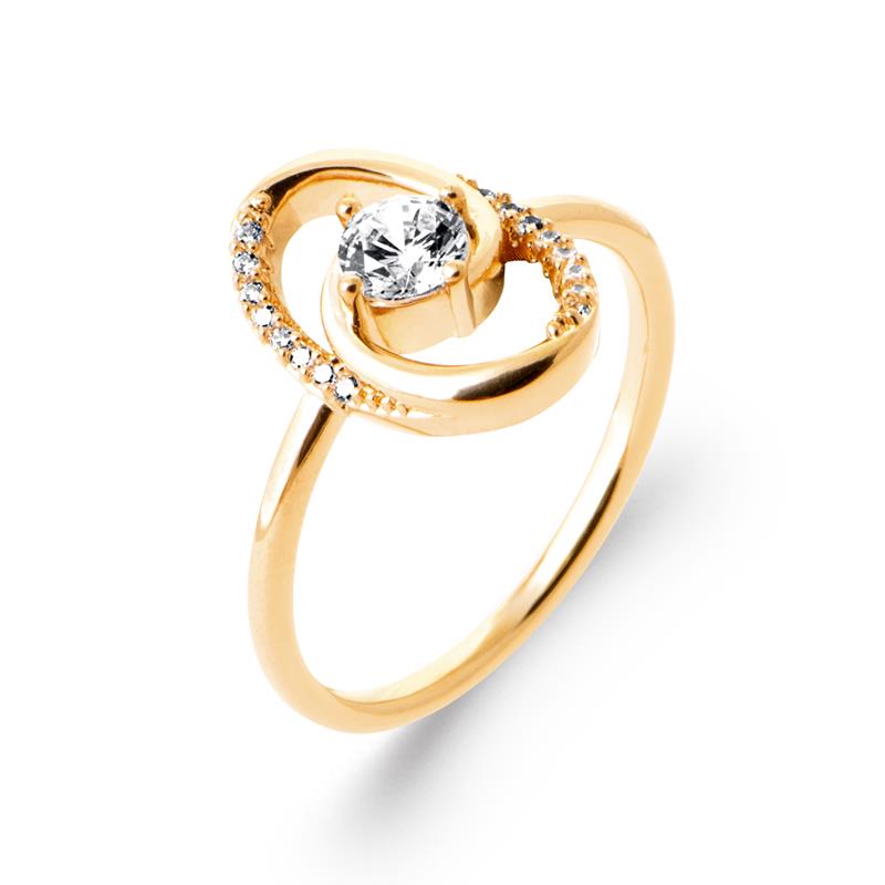 Coque de Nacre Bague plaqué or 20020610