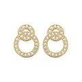 Coque de Nacre Puces d'oreilles plaqué or 2518410