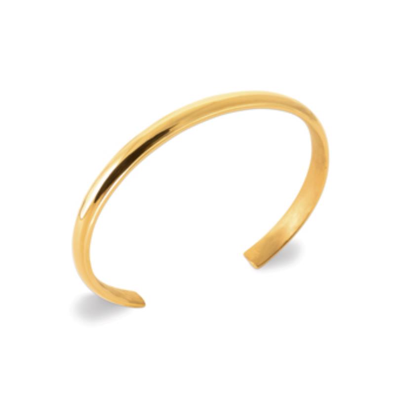 Coque de Nacre Bracelet jonc acier doré 312250