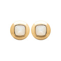 Coque de Nacre Puces d'oreilles plaqué or 2572304