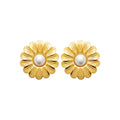Coque de Nacre Boucles d'oreilles acier doré 3127509