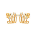 Coque de Nacre Boucles d'oreilles plaqué or 23062310