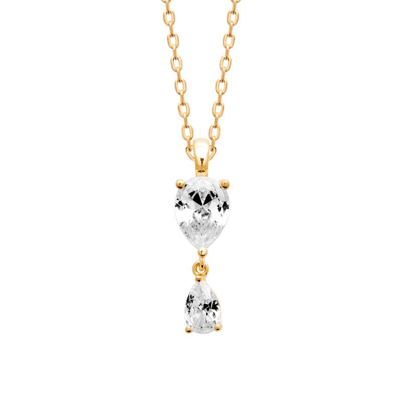Coque de Nacre Collier plaqué or 974380