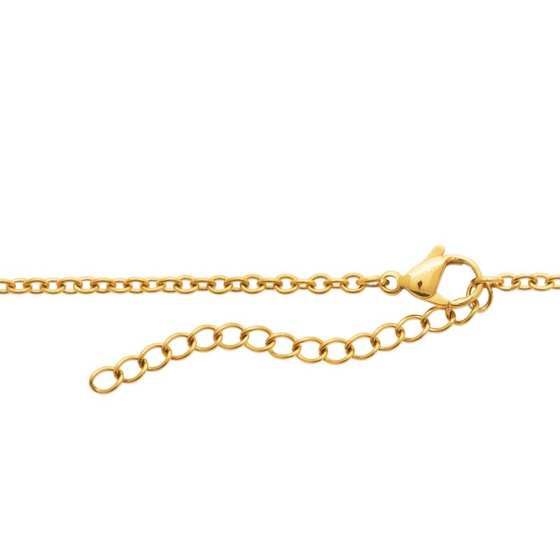 Izee Collier acier doré 312331
