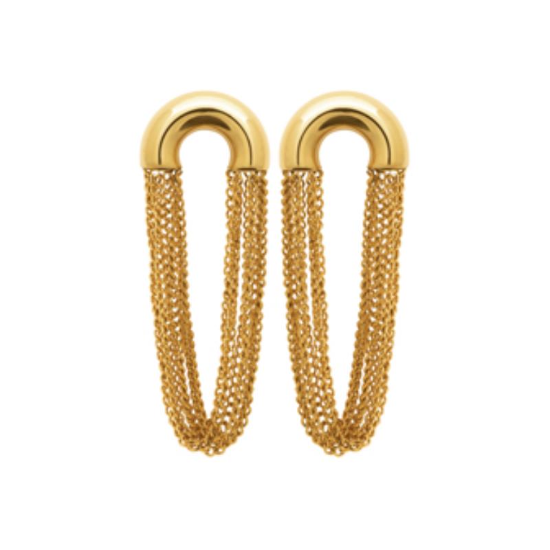 Izee Boucles d'oreilles acier doré 3115809