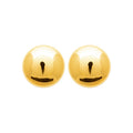 Coque de Nacre Puces d'oreilles acier doré 3122409