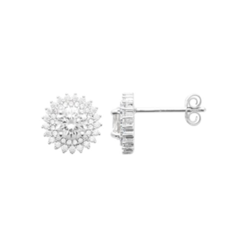 Coque de Nacre Puces d'oreilles argent 13046210