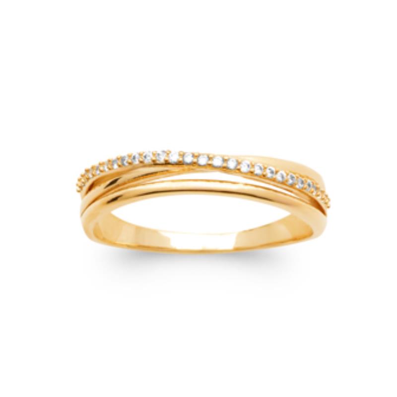 Coque de Nacre Bague plaqué or 20001010