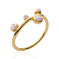 Coque de Nacre Bague plaqué or 2246280