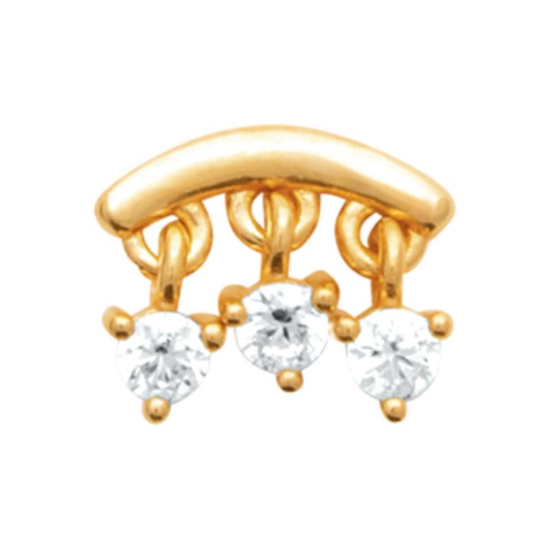 Coque de Nacre Piercing plaqué or 23074910