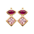 Coque de Nacre Puces d'oreilles plaqué or 23021480