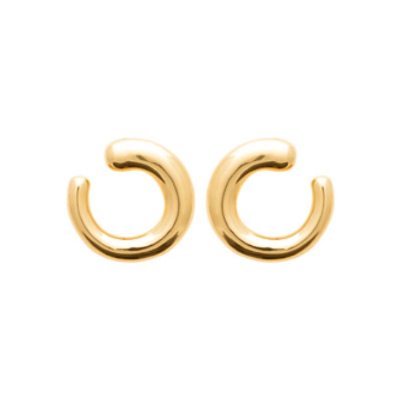 Coque de Nacre Puces d'oreilles plaqué or 23049400
