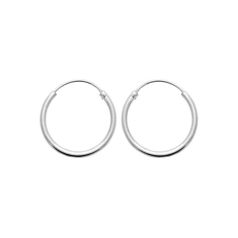 Coque de Nacre Créoles argent 702220