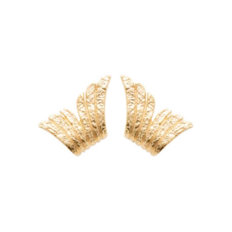 Coque de Nacre Puces d'oreilles plaqué or 23048100