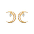 Coque de Nacre Puces d'oreilles plaqué or 23001010