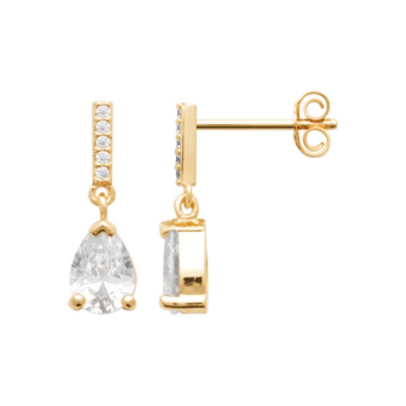 Coque de Nacre Boucles d'oreilles pendantes plaqué or 23046110