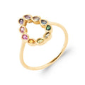 Coque de Nacre Bague plaqué or 20011405