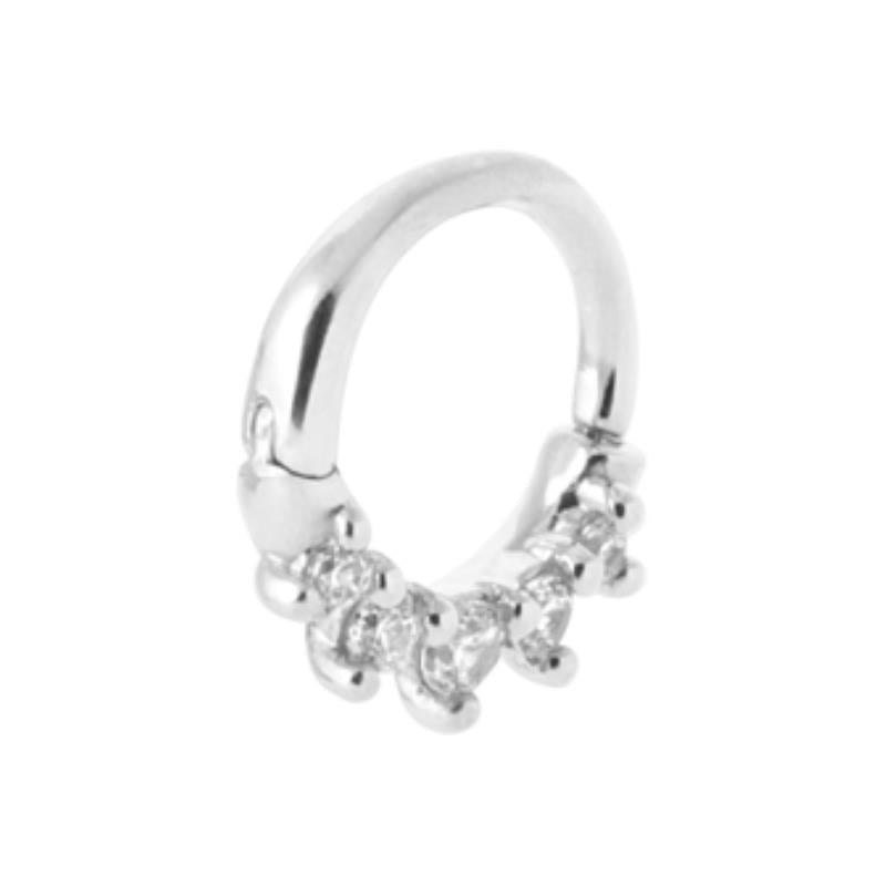 Coque de Nacre Créoles argent 1675010