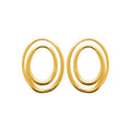 Coque de Nacre Boucles d'oreilles acier doré 3122509