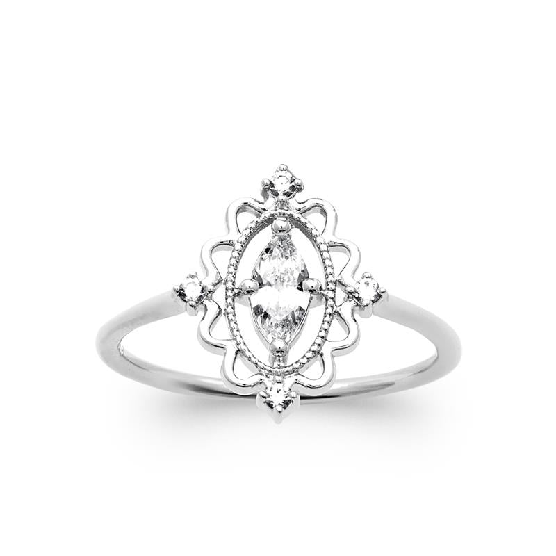 Coque de Nacre Bague argent 10021110