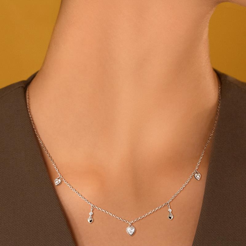 Coque de Nacre Collier argent 874318