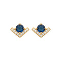 Coque de Nacre Puces d'oreilles plaqué or 23055340