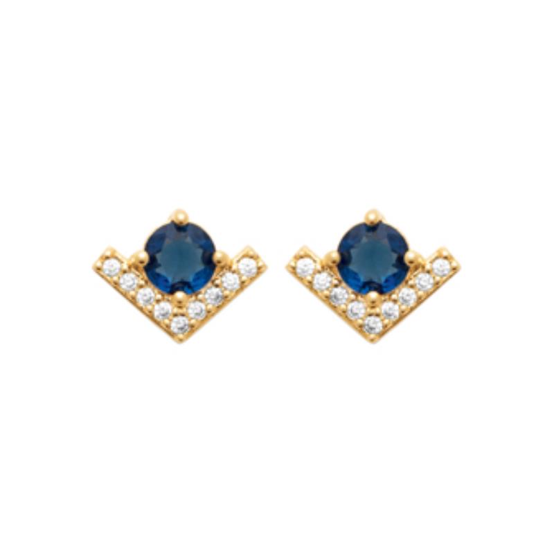 Coque de Nacre Puces d'oreilles plaqué or 23055340