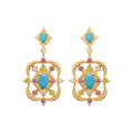 Coque de Nacre Boucles d'oreilles pendantes plaqué or 23083105