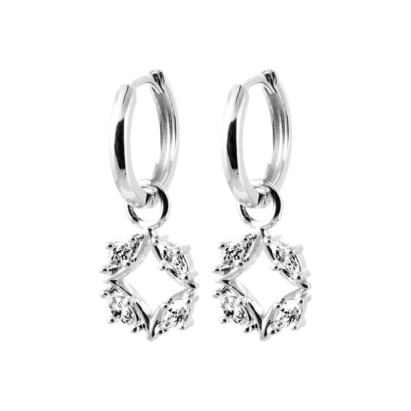 Coque de Nacre Créoles argent 1683910