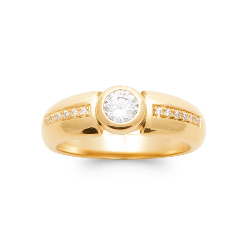 Coque de Nacre Bague solitaire plaqué or 2984910