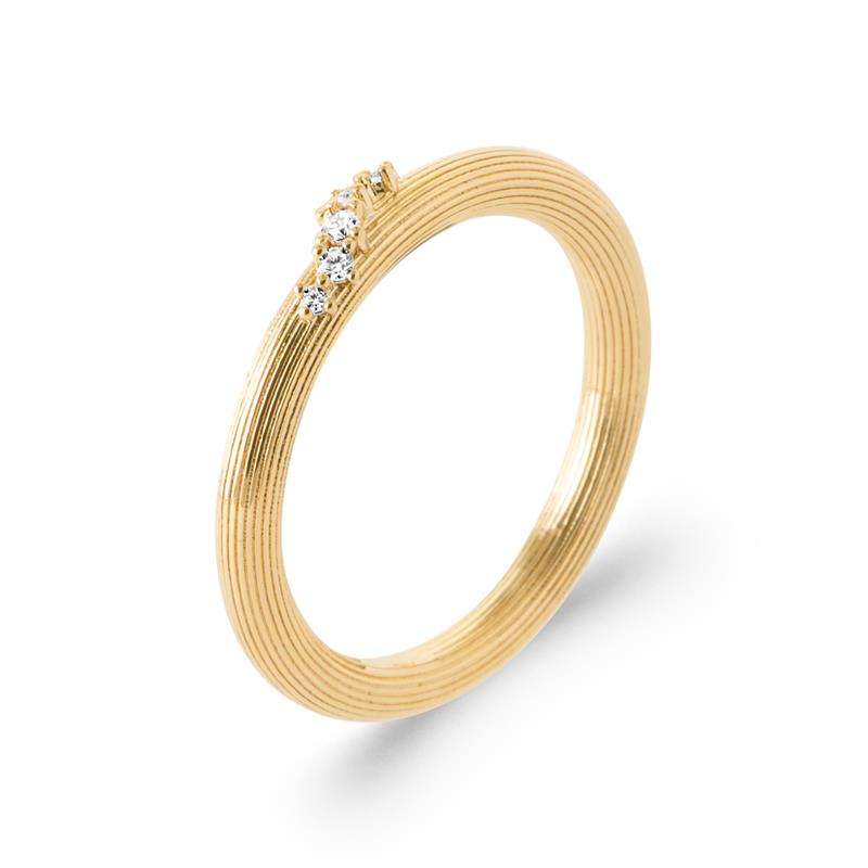 Coque de Nacre Bague plaqué or 20022810