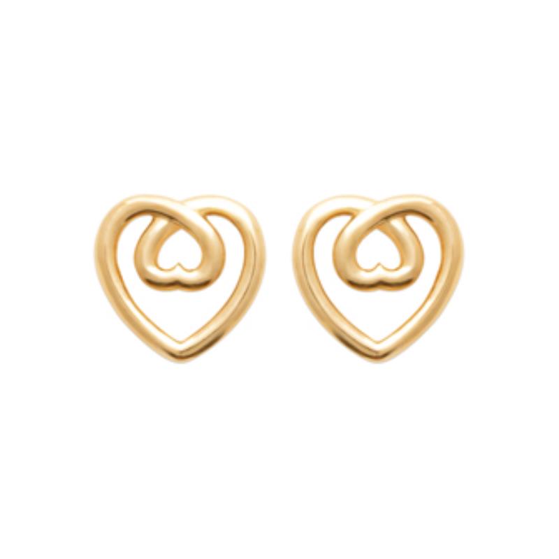 Coque de Nacre Puces d'oreilles plaqué or 23063200