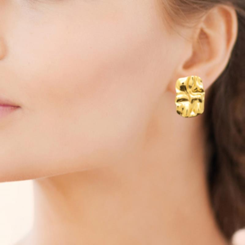 Coque de Nacre Boucles d'oreilles acier doré 3118209