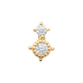 Coque de Nacre Boucle d'oreille à l'unité plaqué or 23020610U