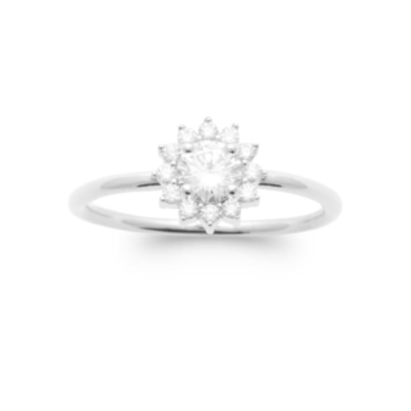 Coque de Nacre Bague solitaire argent 1972210