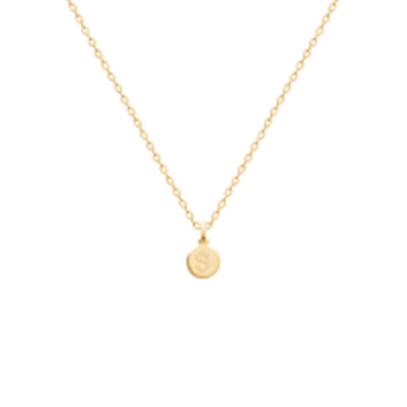 Coque de Nacre Pendentif initiale plaqué or 2775719