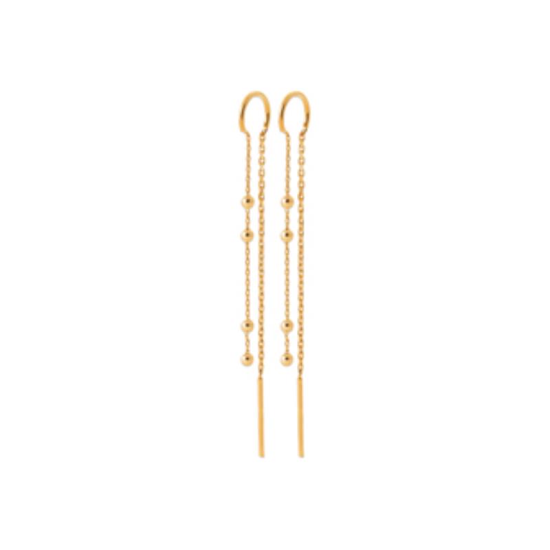 Coque de Nacre Boucles d'oreilles plaqué or 23070100
