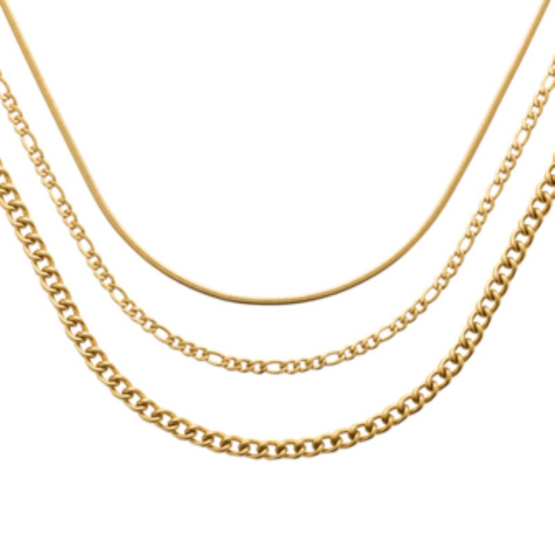 Coque de Nacre Collier acier doré 312235