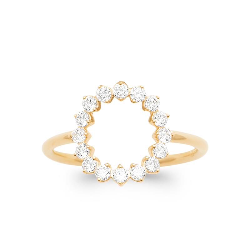 Coque de Nacre Bague plaqué or 20006010