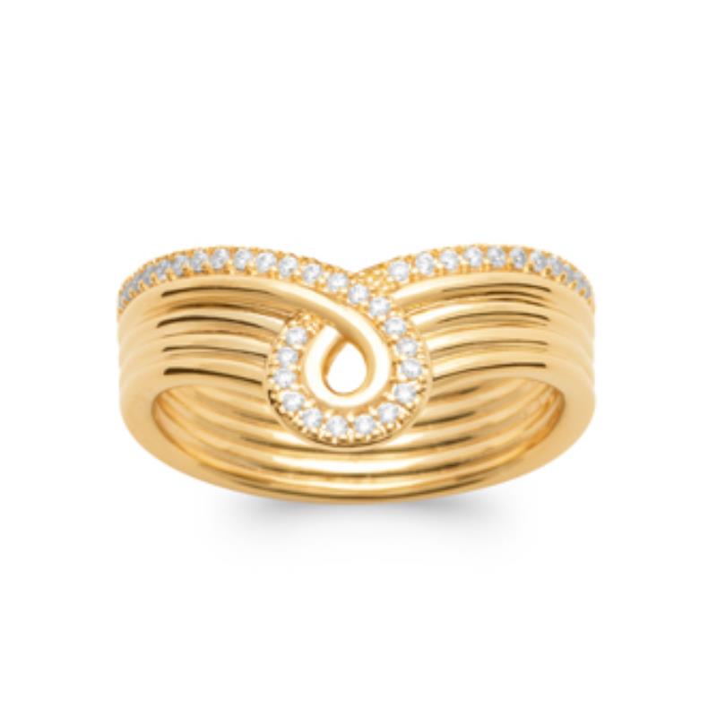 Coque de Nacre Bague plaqué or 2990110