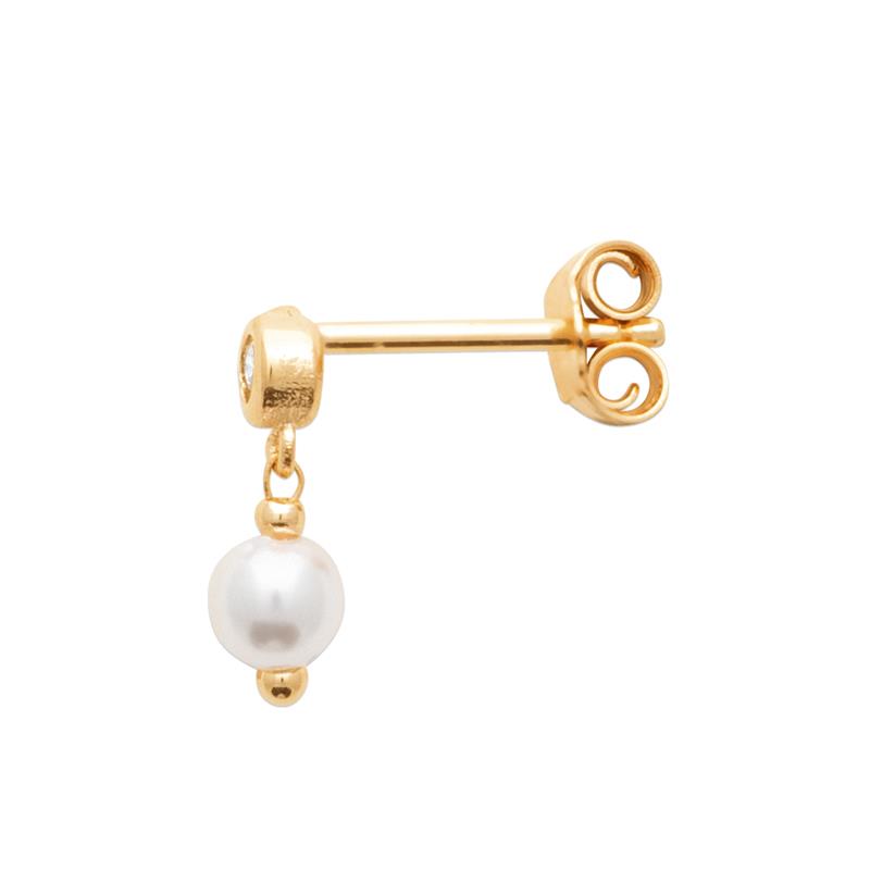 Coque de Nacre Boucle d'oreille à l'unité plaqué or 230545014U