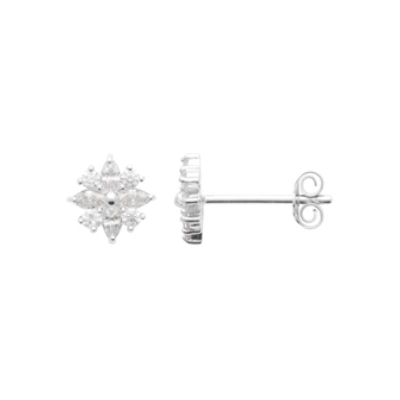 Coque de Nacre Puces d'oreilles argent 13045810