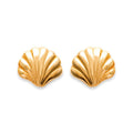Coque de Nacre Puces d'oreilles plaqué or 24465