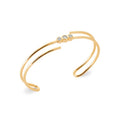 Coque de Nacre Bracelet jonc plaqué or 974003