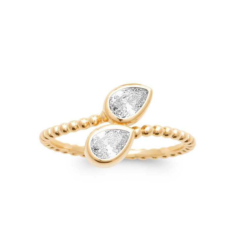 Coque de Nacre Bague plaqué or 20005010