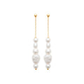 Coque de Nacre Boucles d'oreilles pendantes plaqué or 230544014