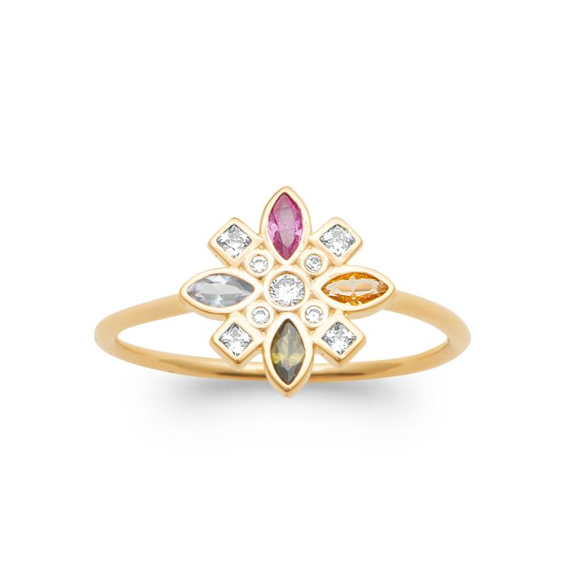 Coque de Nacre Bague plaqué or 20009105