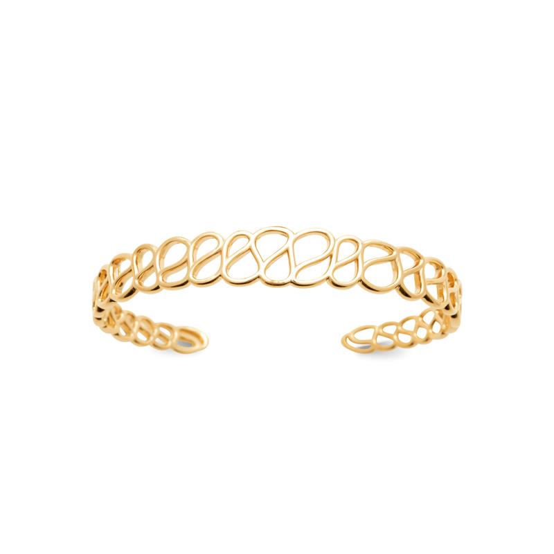 Coque de Nacre Bracelet jonc plaqué or 922215