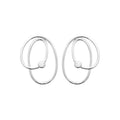 Coque de Nacre Boucles d'oreilles pendantes argent 13050810