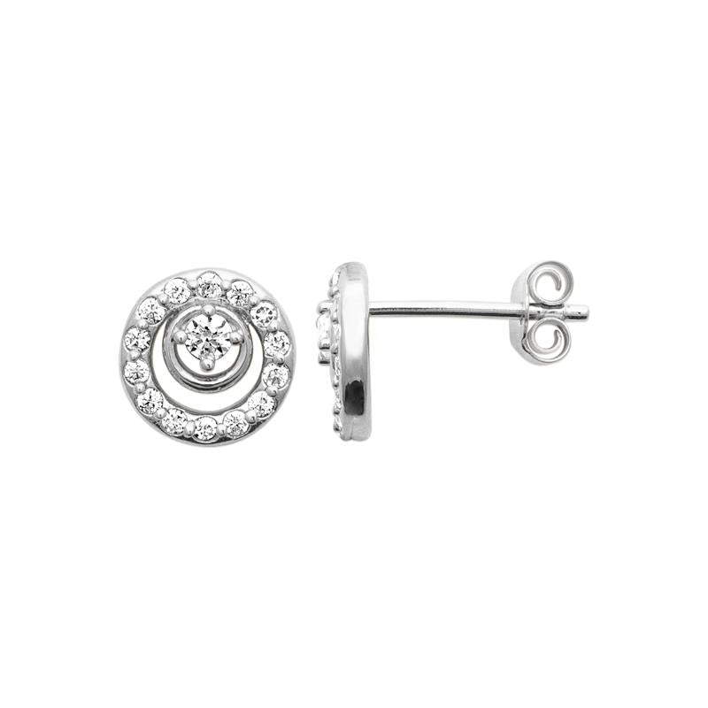 Coque de Nacre Boucles d'oreilles argent 13091310
